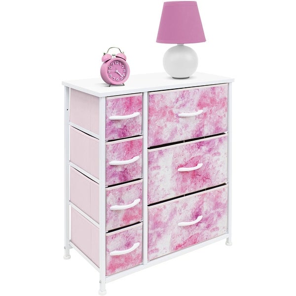 Dresser w/ 7 Drawers， Furniture Storage and Chest Tower for Bedroom - - 34478481