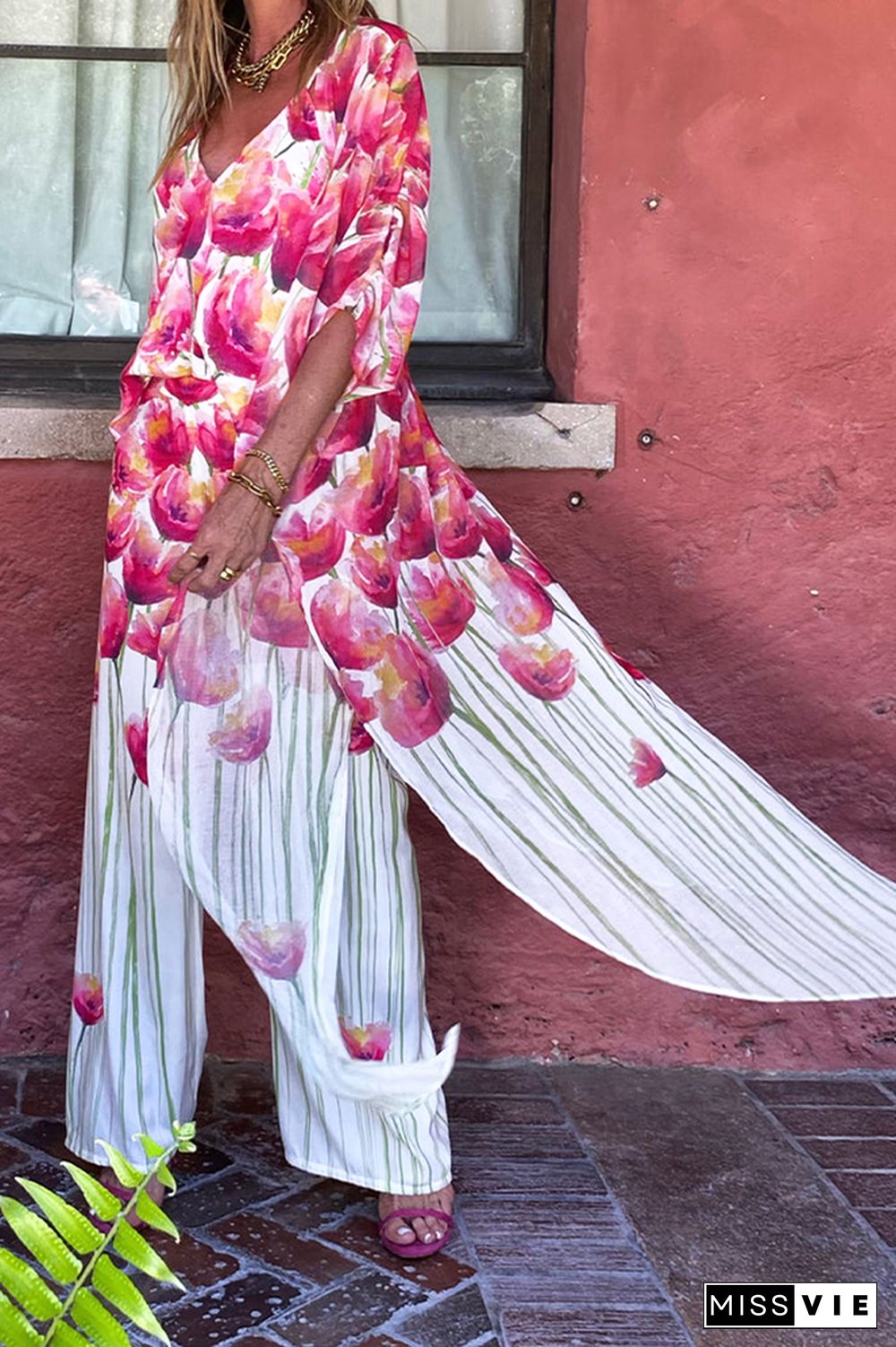 Floral Beach Cover Up Kimono