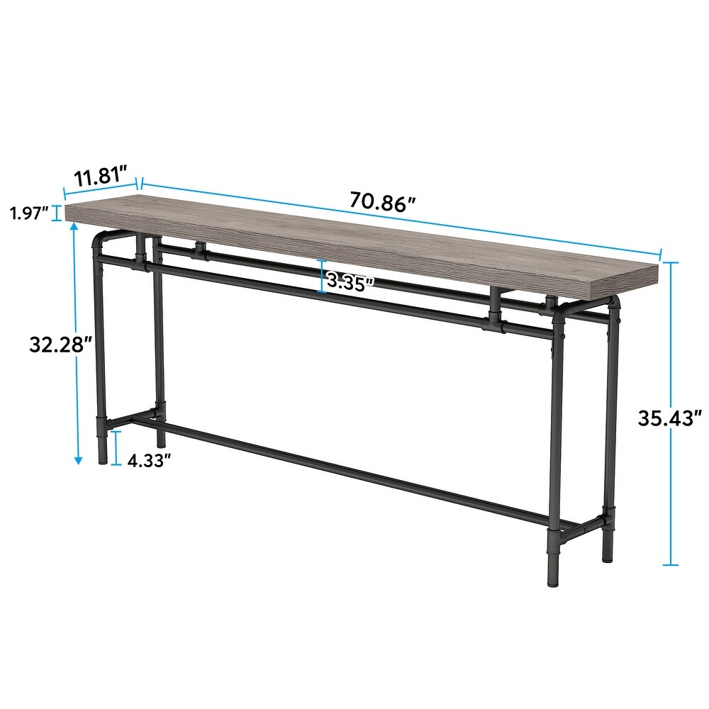 Narrow Long Sofa Table Behind Couch Table for Living Room   11.81\