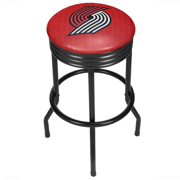 NBA Black Ribbed Bar Stool - City