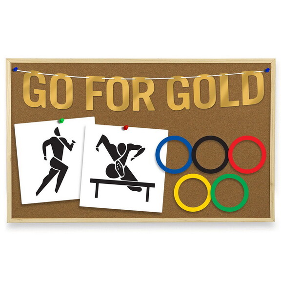 Beistle 53395 Foil Go For Gold Streamer  foil 2 si...