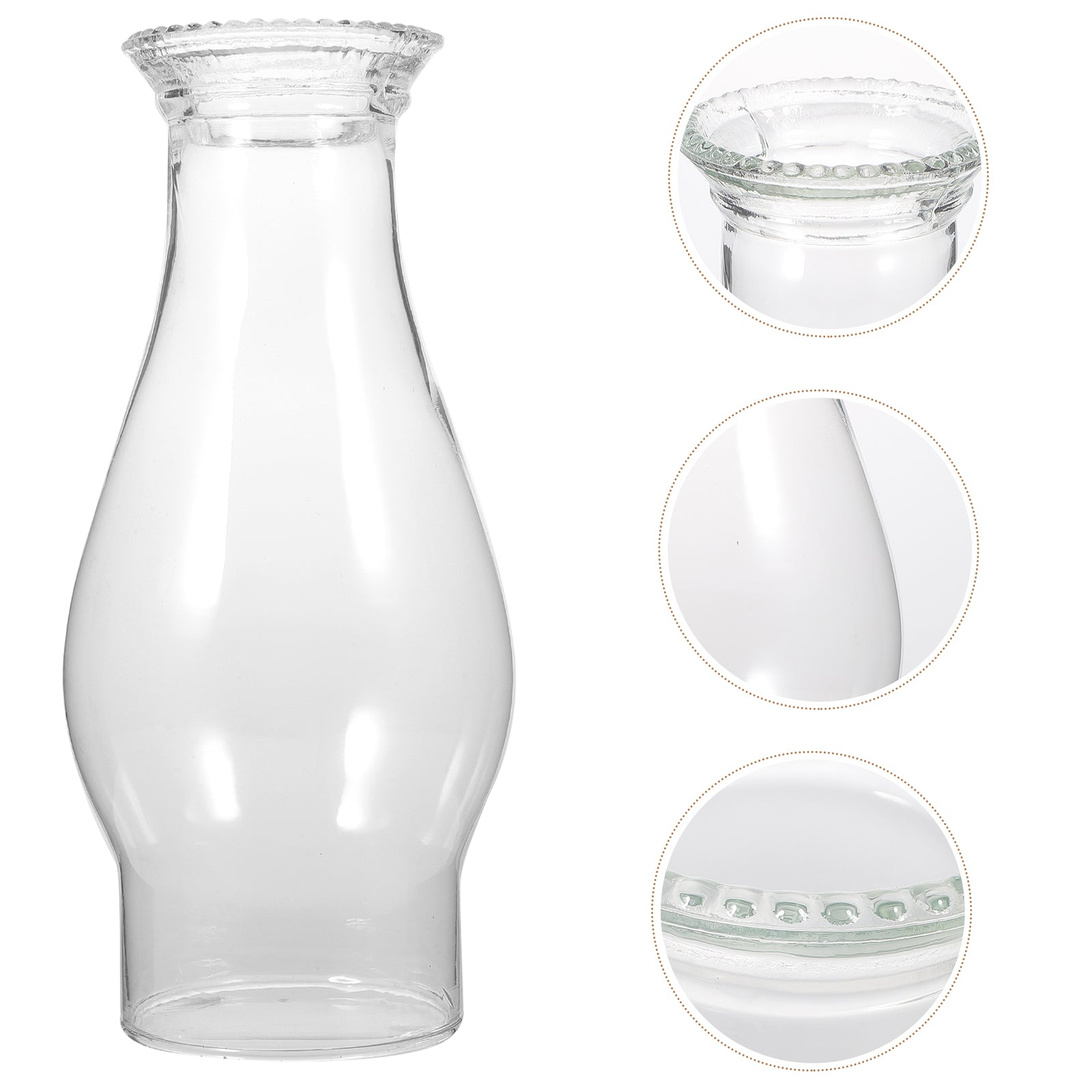 Glass Chimney Oil Lamp Cover Transparent Replacement Kerosene Lamp Shade