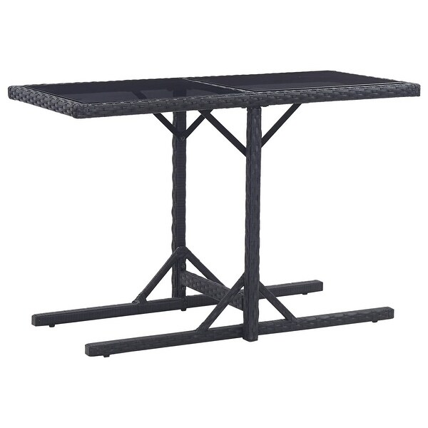 vidaXL Patio Table Black 43.3