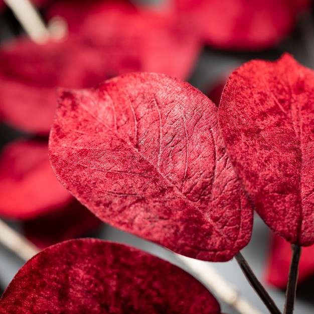 Artificial Red Schefflera Stem Red 46.5