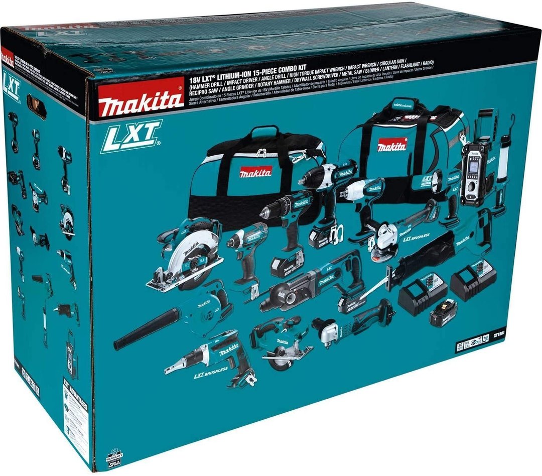 The Latest 15 Tool Combination Kit With Charger