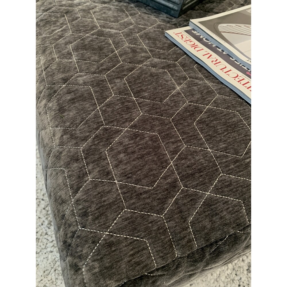 Roundhill Furniture Camero Fabric Cocktail Ottoman