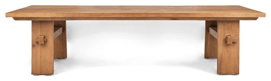 Rectangular Teak Wood Coffee Table  dBodhi Artisan   Transitional   Coffee Tables   by Oroa   Distinctive Furniture  Houzz