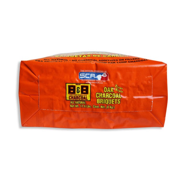 B amp b Charcoal All Natural Oak Hardwood Charcoal Briquettes 17 6 Lb