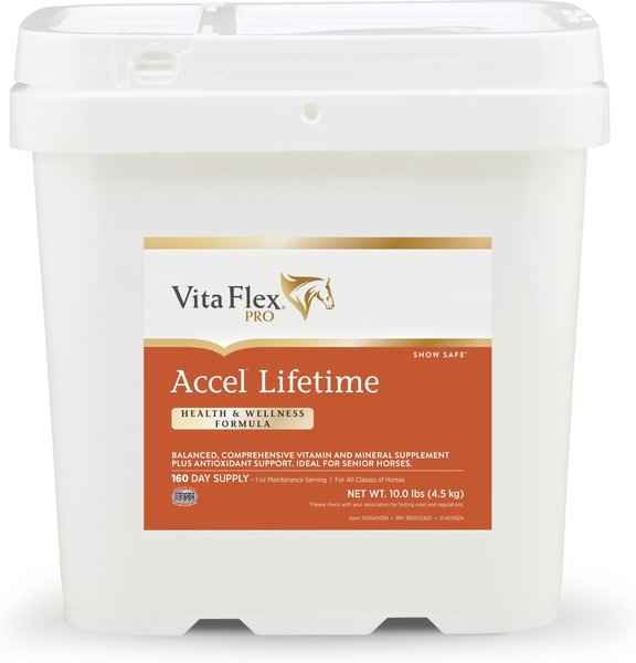 Vita Flex Pro Accel Lifetime Health and Wellness Formula Pellets Horse Supplement