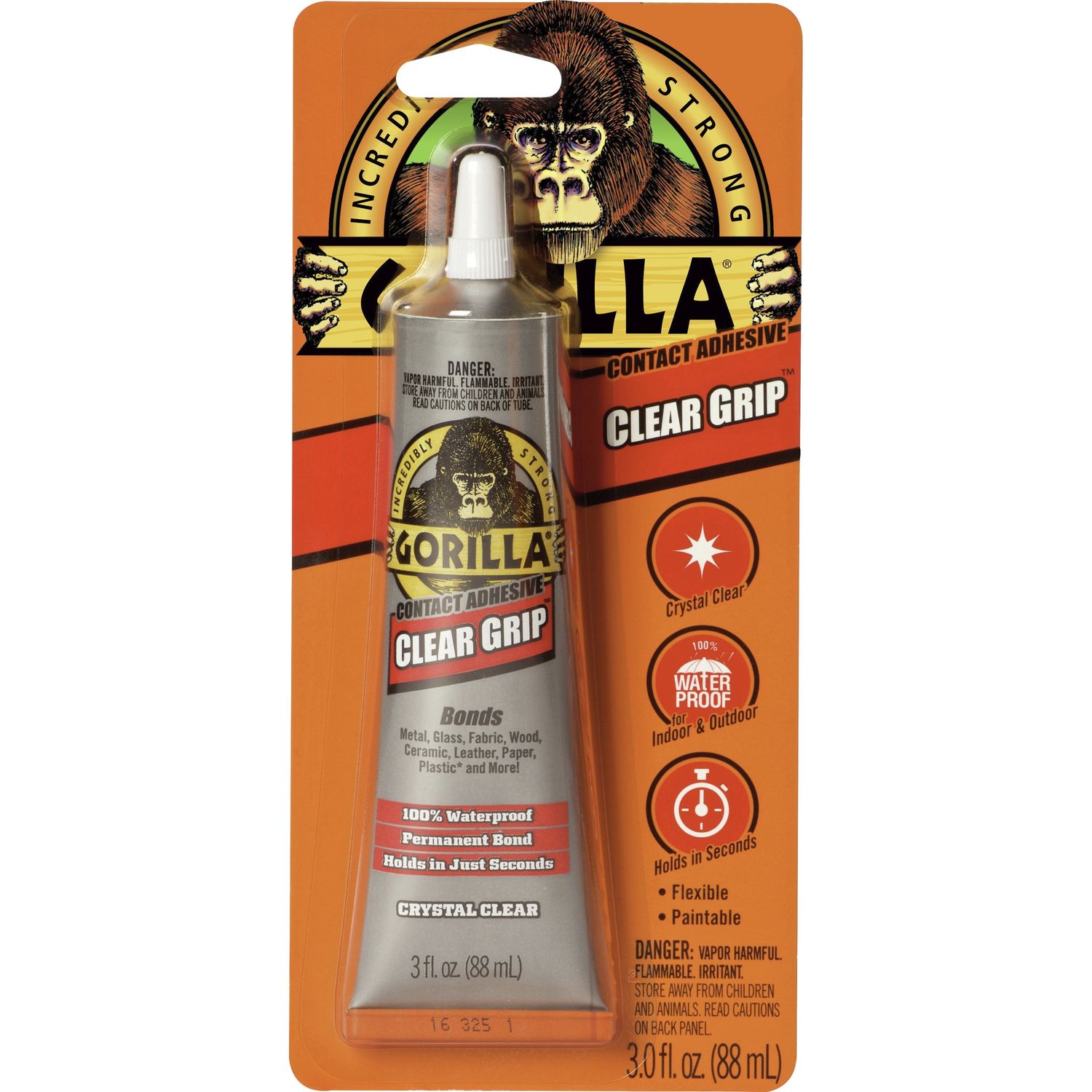 Clear Grip Contact Adhesive by Gorilla Glue， Inc GOR8040001