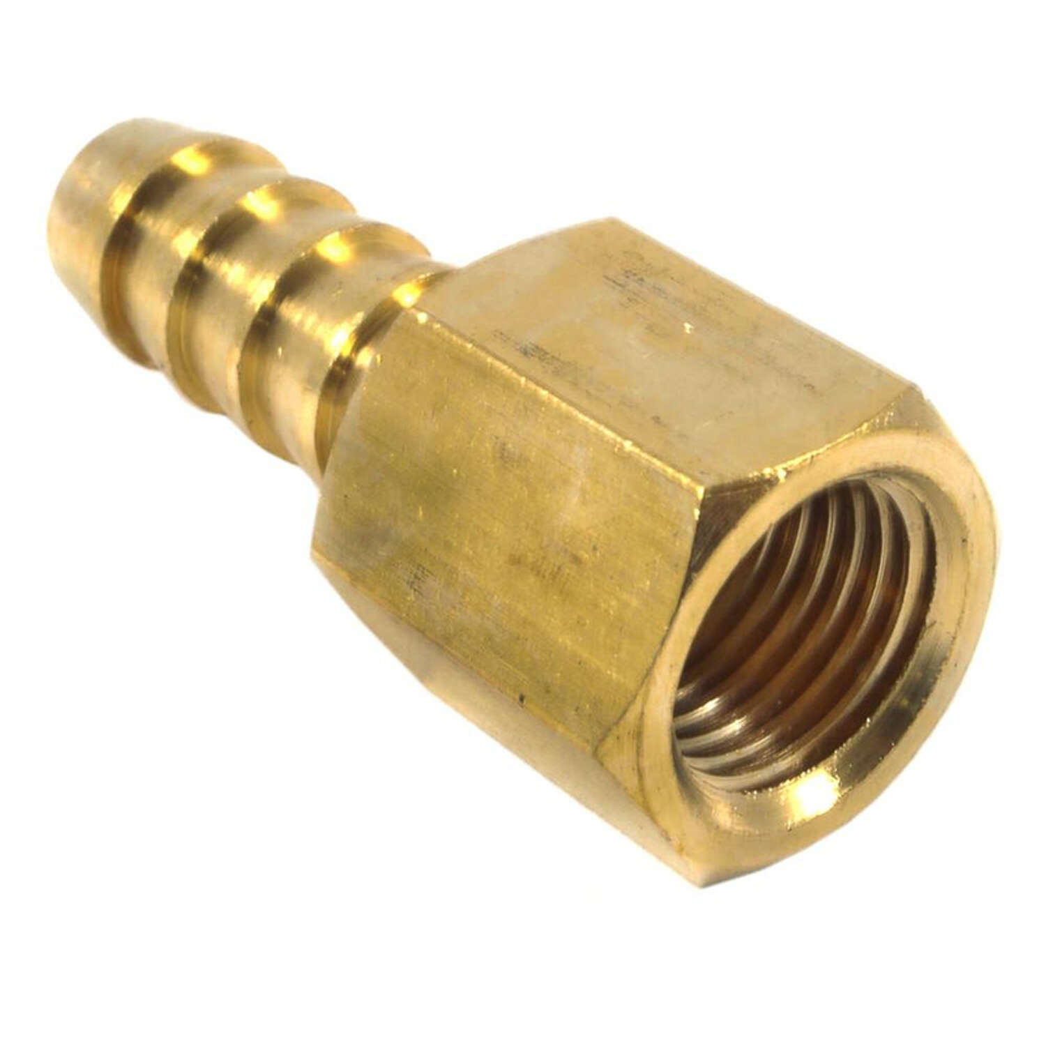 Forney Brass Air Hose End 1/4 in. Hose Barb X 3/8 in. Female 1 pc