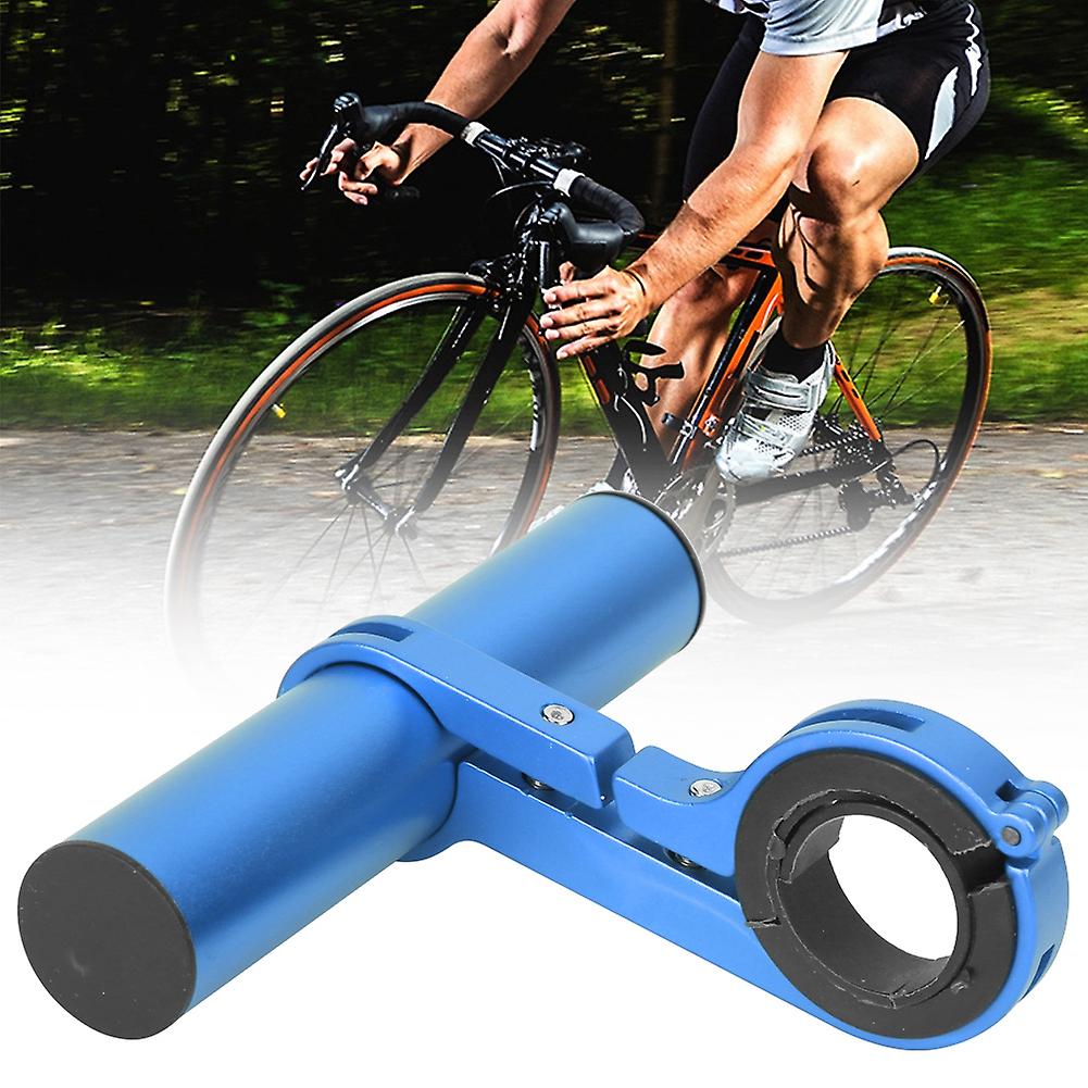 Bicycle Handlebar Extension Bracket Multifunction 10cm Extender Bike Light Flashlight Support Clip Cycling Equipmentblue