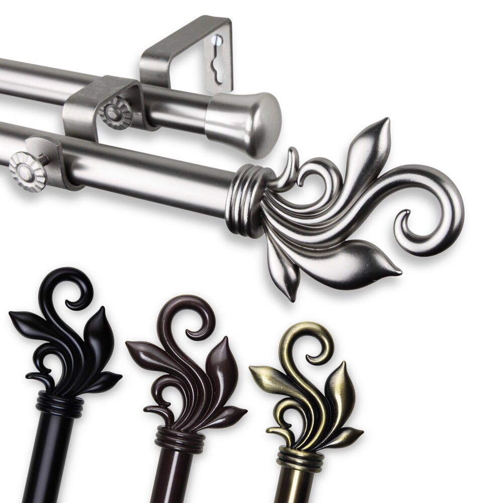 InStyleDesign Rhea Adjustable Double Curtain Rod