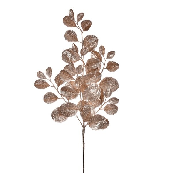 Vickerman 25 Cafe Latte Artificial Dogwood Glitter Spray，3 per bag.