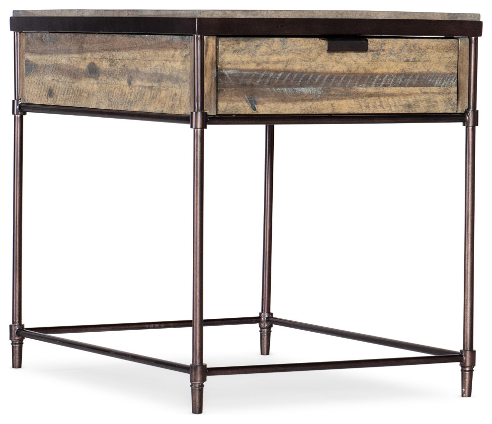 St. Armand Rectangular End Table  Light Natural   Industrial   Side Tables And End Tables   by Buildcom  Houzz