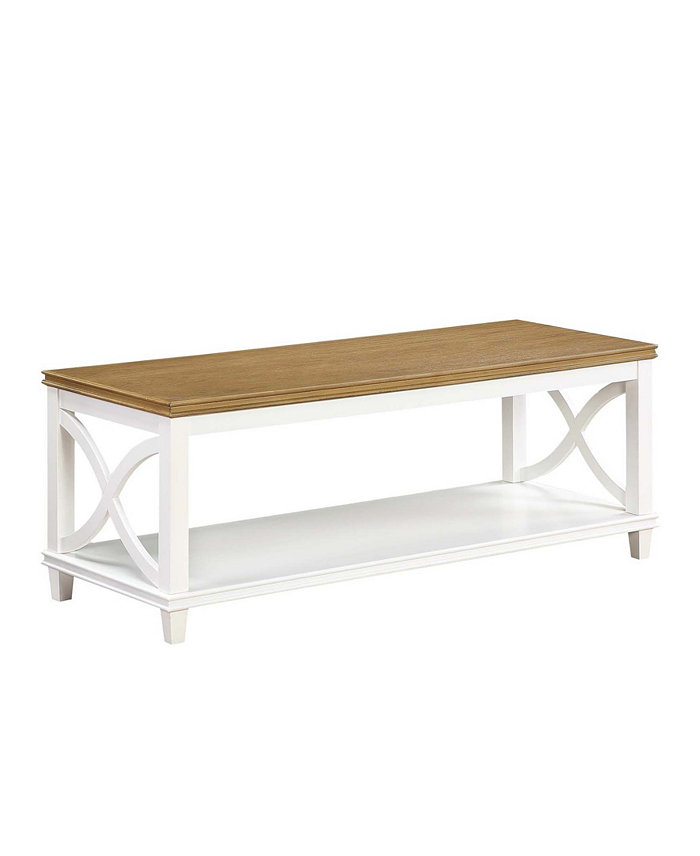 Convenience Concepts Florence Coffee Table with Shelf