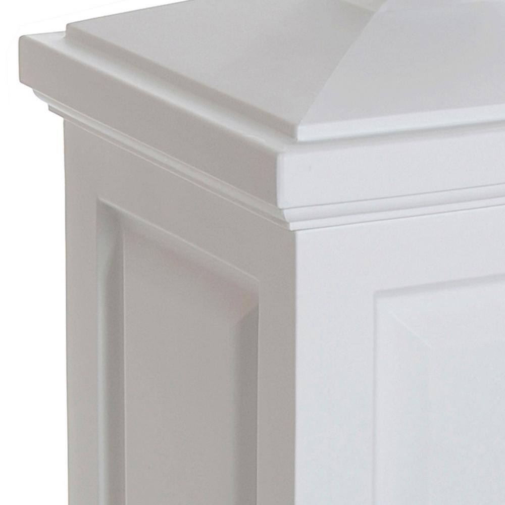 Mayne Bershire 45 Gal. Polyethylene White Storage Bin 4835-W