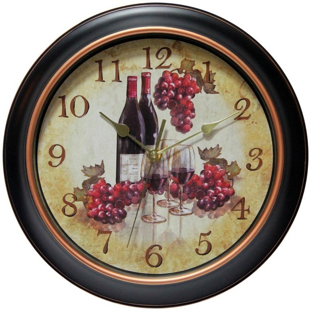 Pinot Wall Clock Black Infinity Instruments