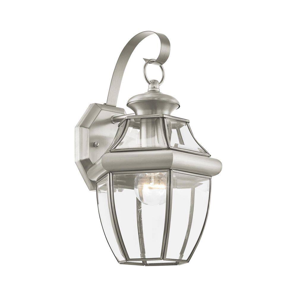 AVIANCE LIGHTING Monterey 1 Light Brushed Nickel Outdoor Wall Sconce 2151-91