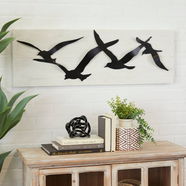 Metal Bird Wall Decor Black Olivia amp May