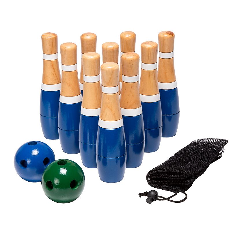 Hey! Play! 8-in. Wooden Lawn Bowling Set