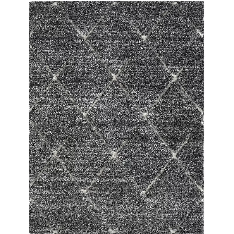 Madison Park Sophia Talas Trellis Woven Plush Shag Area Rug