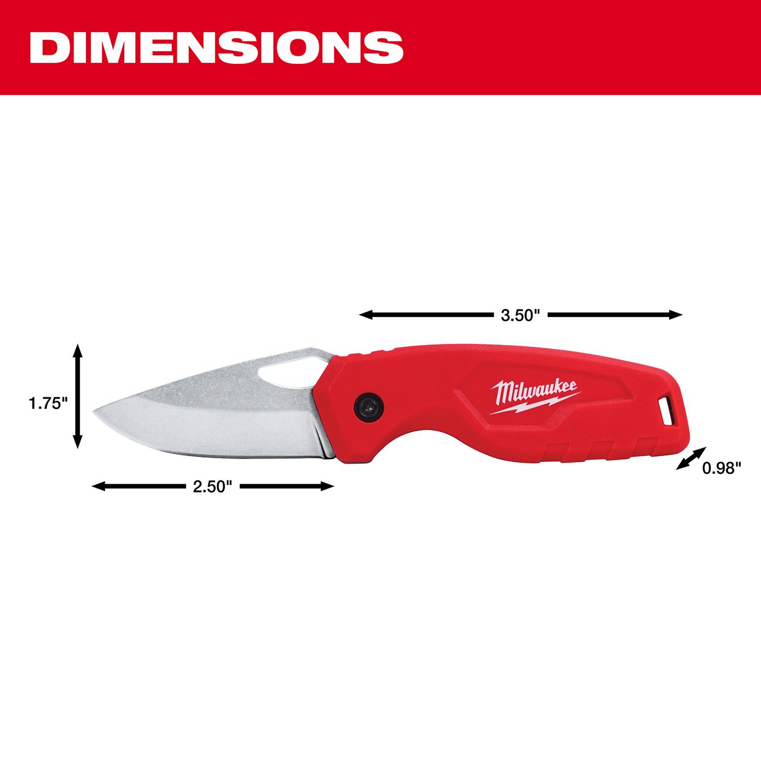 MW 6 in. Folding Compact Utility Knife Red 1 pc