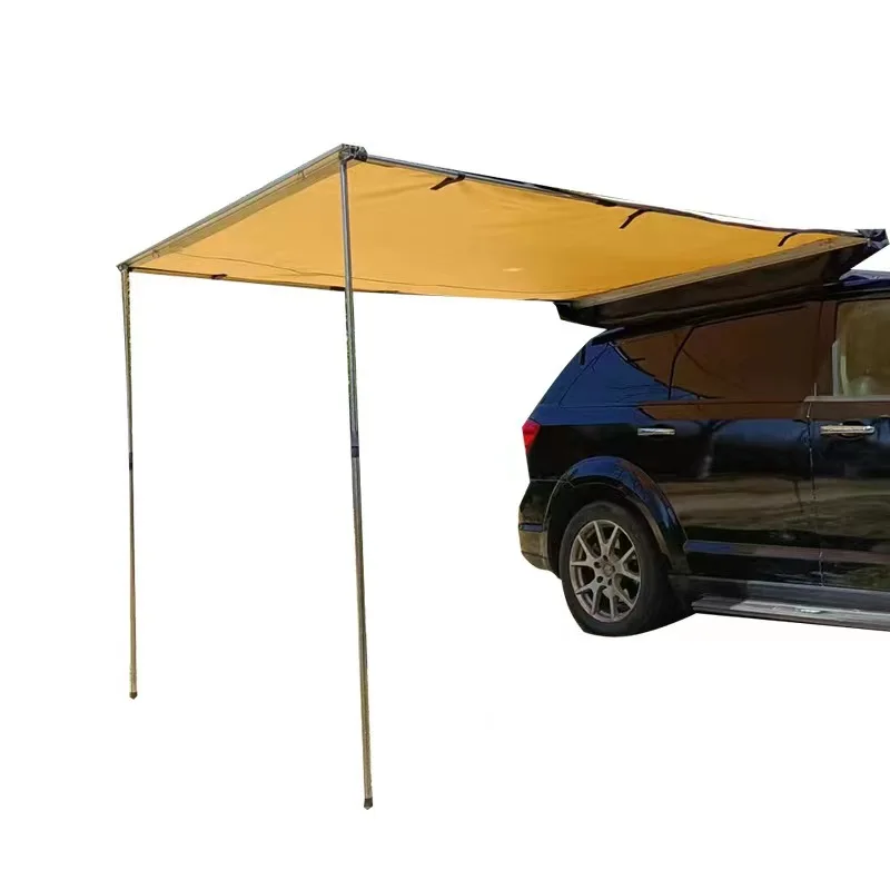 Portable tent with extendable roof on the sides car side awning tent for camping sun protection