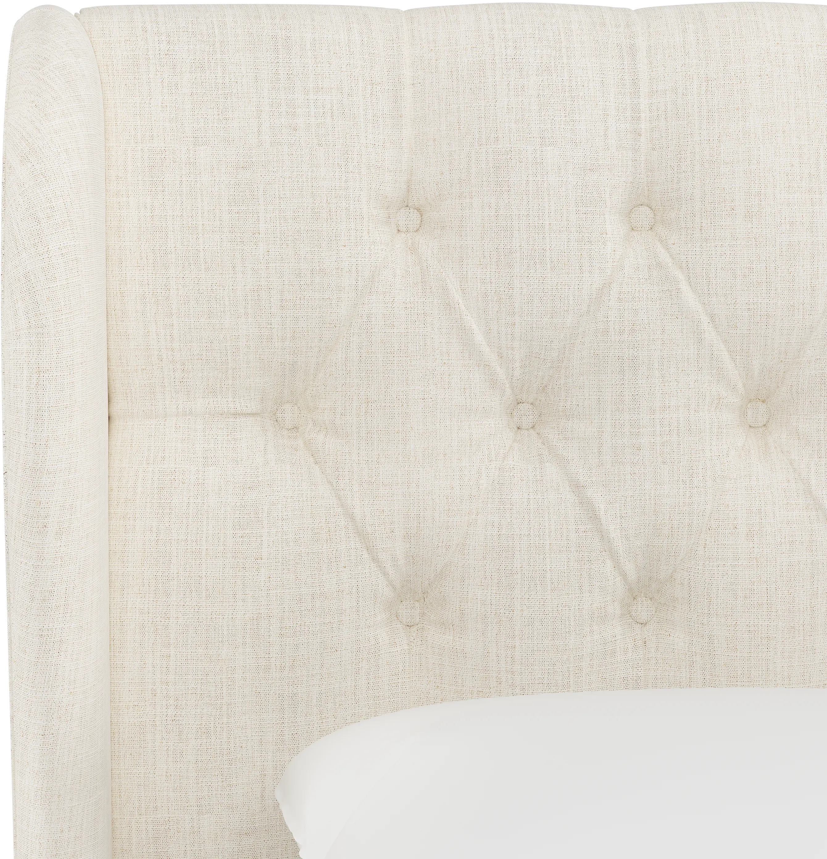 Jaclyn Cream Sloped Wingback Twin Headboard - Skyline Furniture