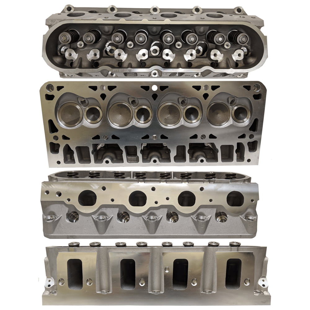 Enginequest Chevy Rectangle Port Ls Cylinder Head   Assembled