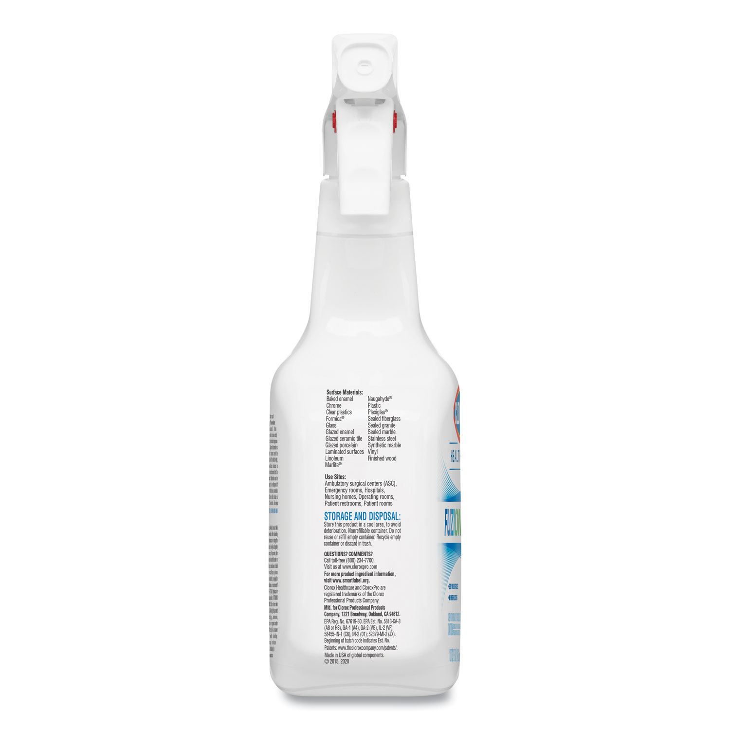 Fuzion Cleaner Disinfectant by Cloroxandreg; Healthcareandreg; CLO31478EA