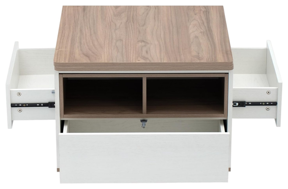 Modern Coffee Table  Lift Top  amp3 Drawers for Extra Storage Space   Modern   Coffee Tables   by Decor Love  Houzz