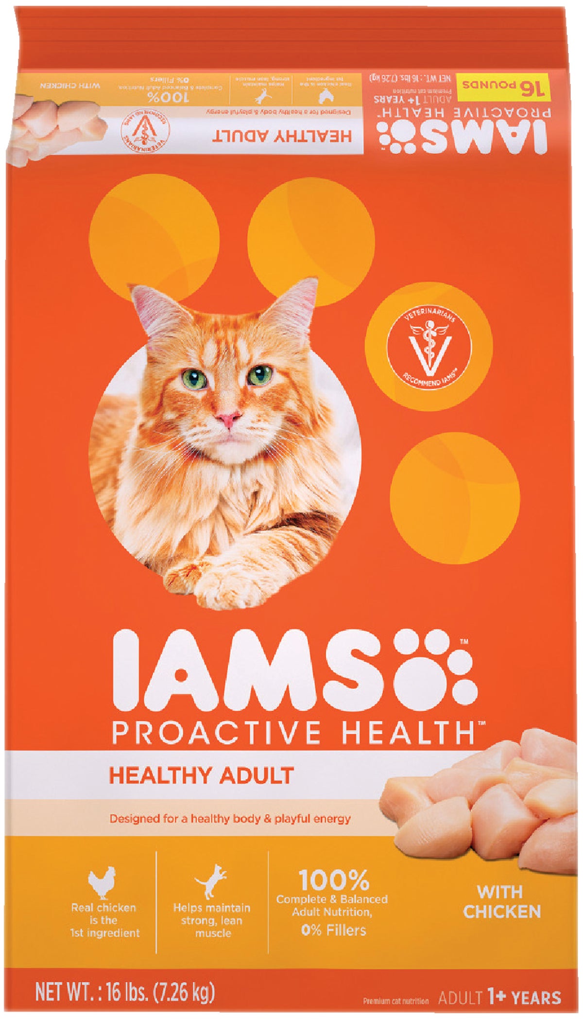 Iams Proactive Health Adult Dry Cat Food 16 Lb.