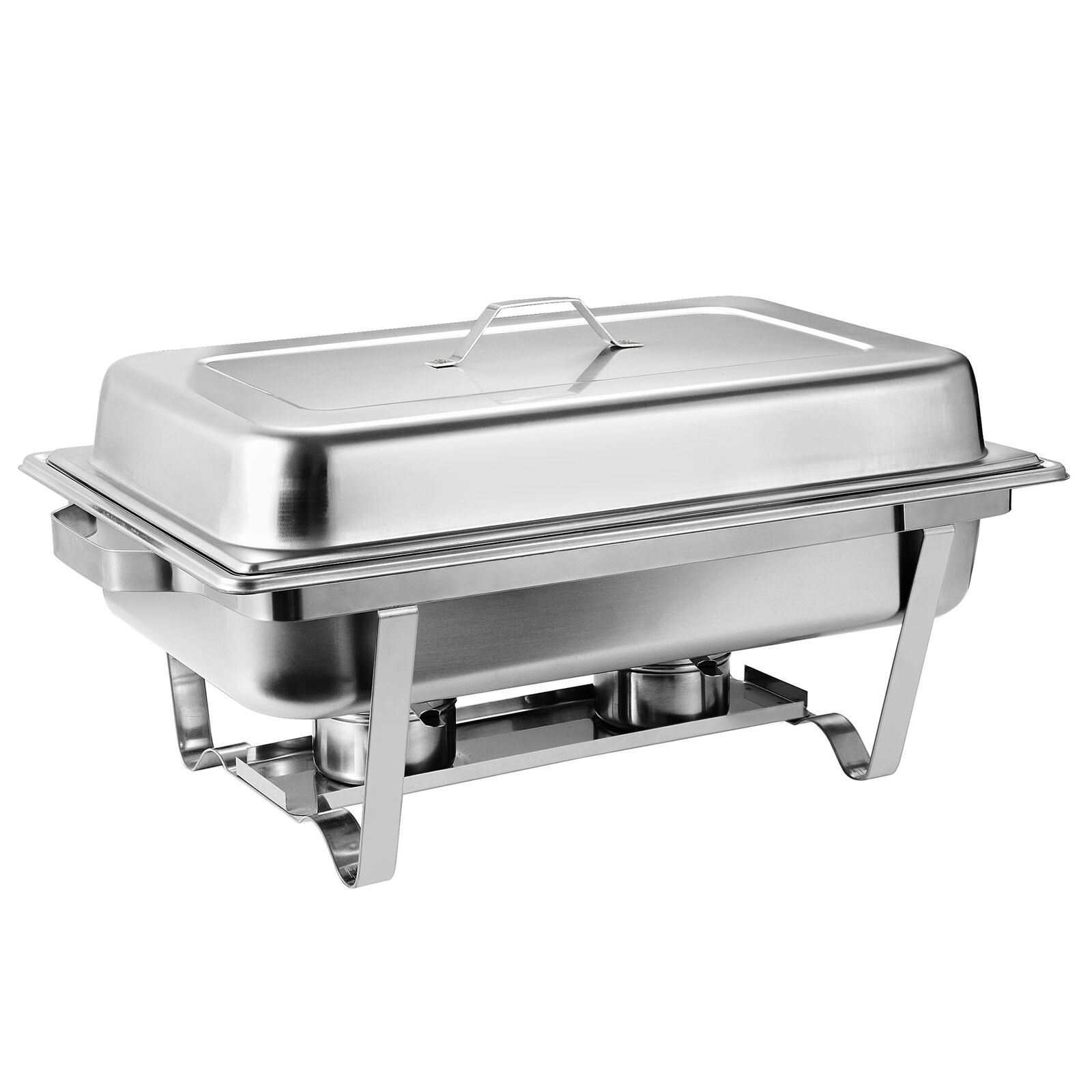 ZENSTYLE 6 Packs 8 Quart Chafing Dish Buffet Trays Chafer Stainless Steel With Warmer for Home Party Durable