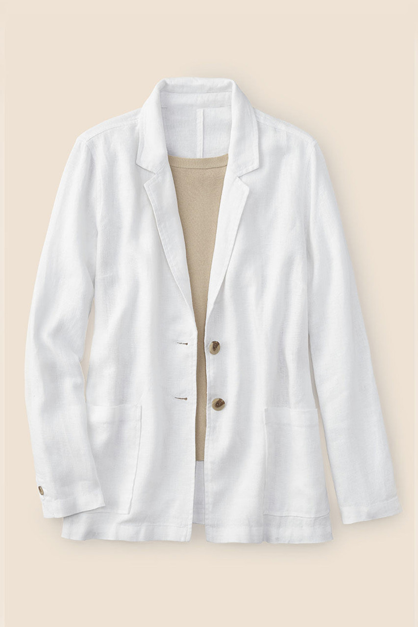 Linen Boyfriend Jacket