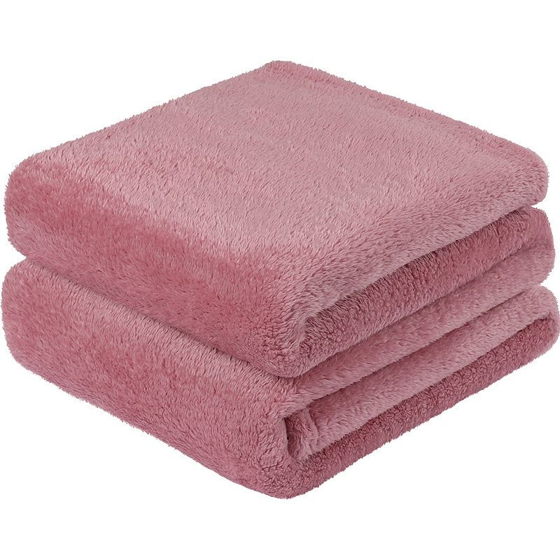 Fleece Shaggy Throw Blanket Lightweight Plush Microfiber for Sofa Couch Bed King 90x108