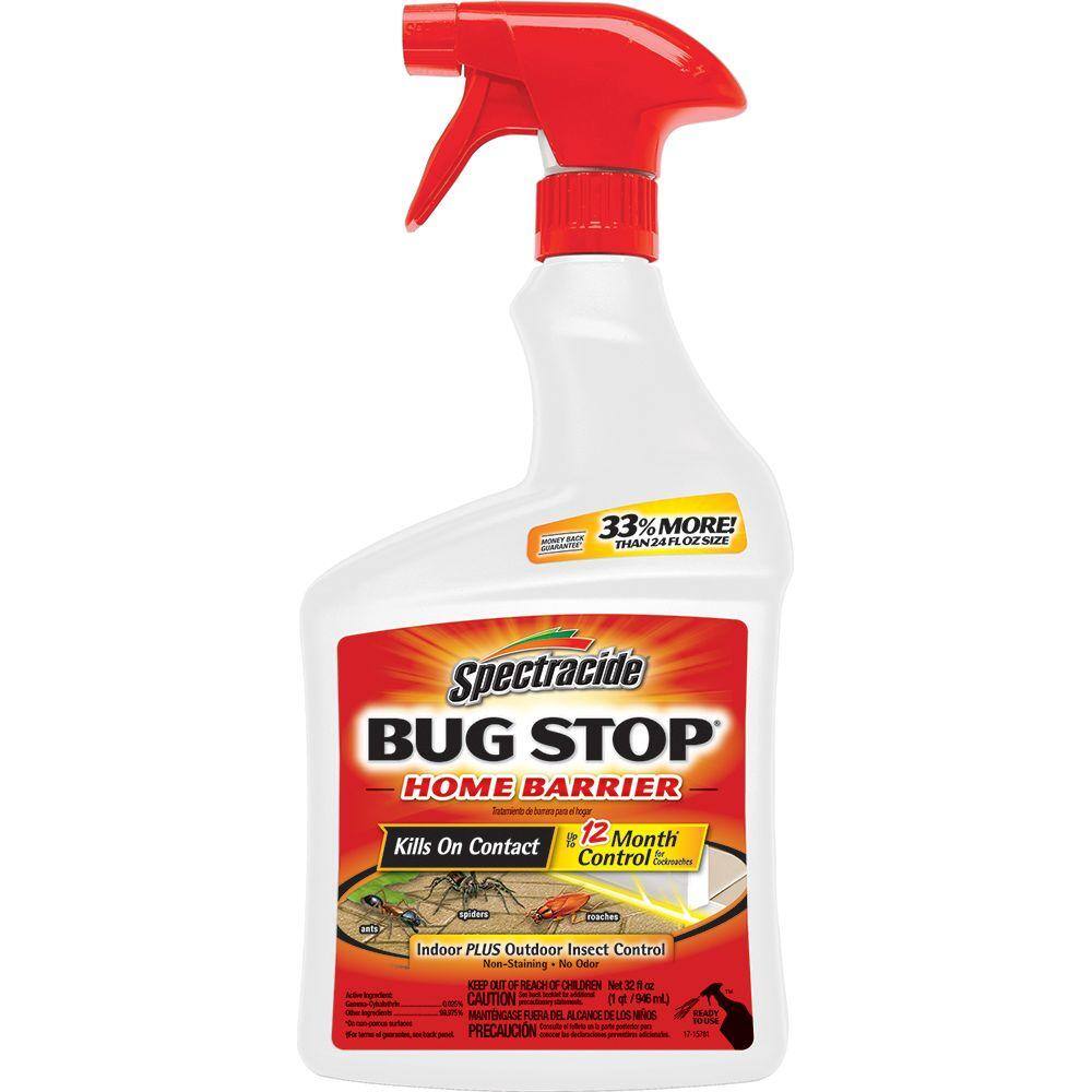 Spectracide Bug Stop 32 oz. Ready-to-Use Indoor Plus Outdoor Home Insect Control HG-96427
