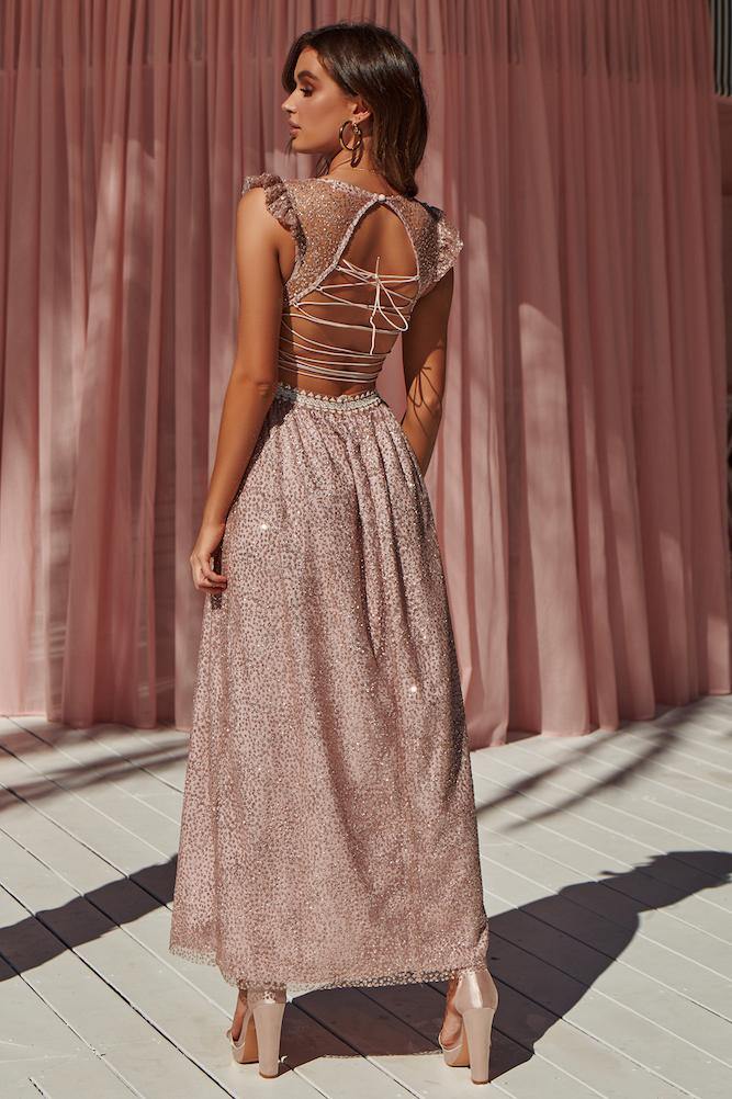 Love At Last Maxi Dress Bronze