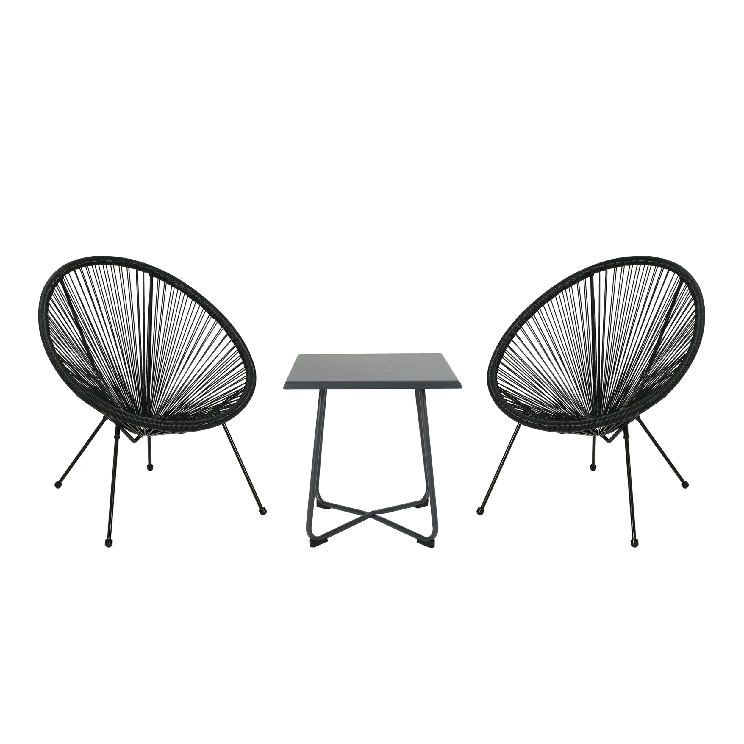 Major Outdoor Woven 3 Piece Chat Set