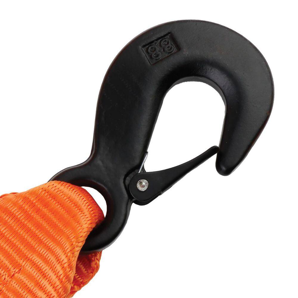 BLACK+DECKER 2 in. x 20 ft. Tow Strap w/Steel Hooks - 9,000 LB. Break Strength BD1002