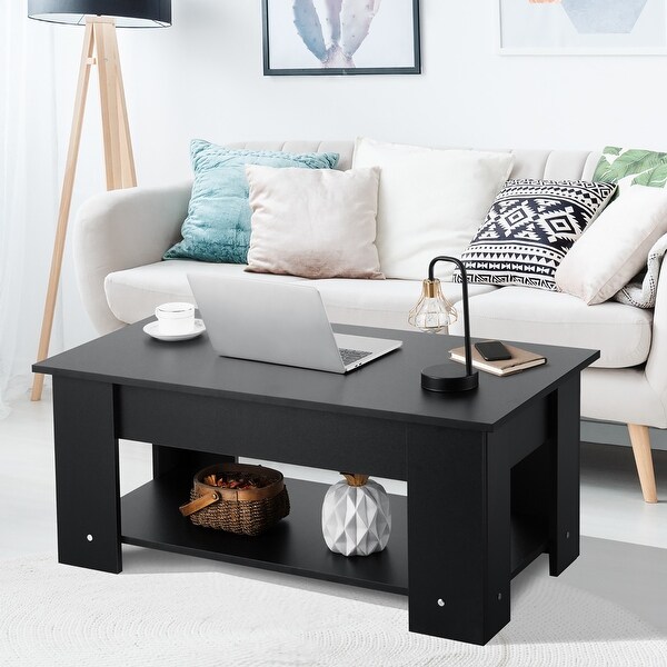 Costway Lift Top Coffee Table Modern Accent Table w/Hidden Storage - See Details