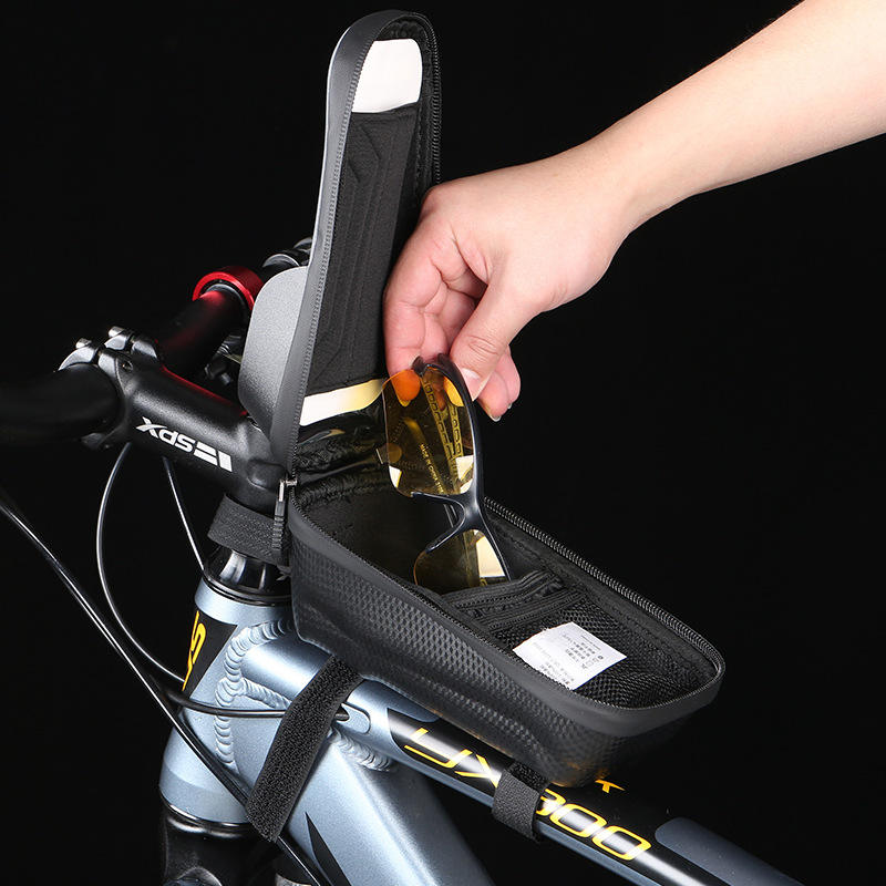 EVA Bike Phone Bag Touch Screen Front Frame Bag Bicycle Top Tube Bag Cycling Rainproof Mount Pack Phone Case Bike Accessories