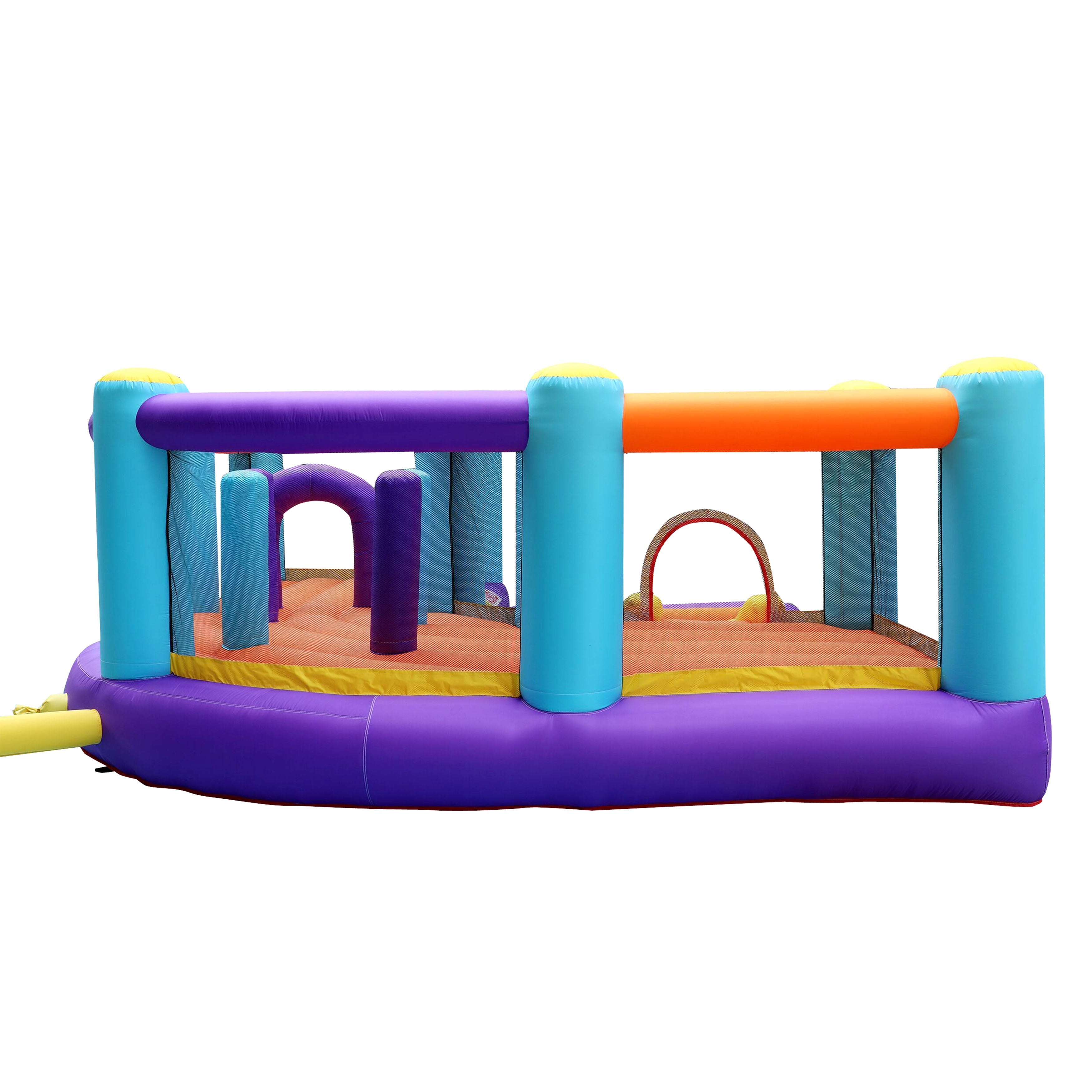 ALEKO BHPLAY Extra Large Inflatable Playtime Bounce House with Splash Pool and Slide