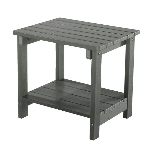 Key West Weather Resistant Outdoor Indoor Plastic Wood End Table