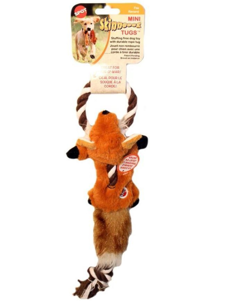 Ethical Pet Spot Skinneeez 23 Fox Tug Dog Toy