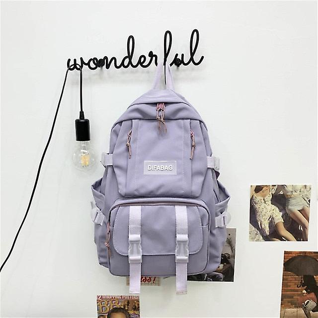 Waterproof nylon women backpack schoolbag girl travel bag