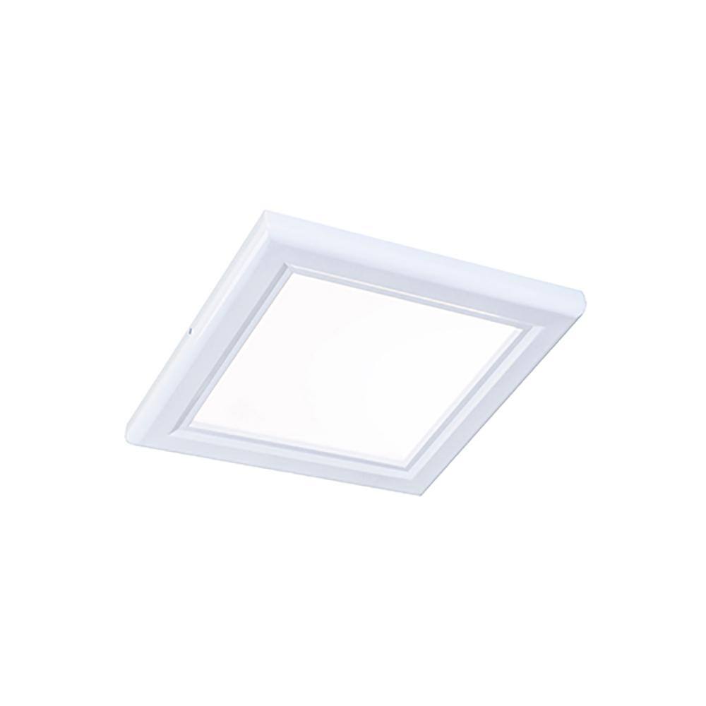 INTI 1 ft. x 1 ft. 15-Watt White Dimmable Edge-Lit 4000K Flat Panel Integrated LED Flushmount Wraparound YL11PS-A1-12T-4000K