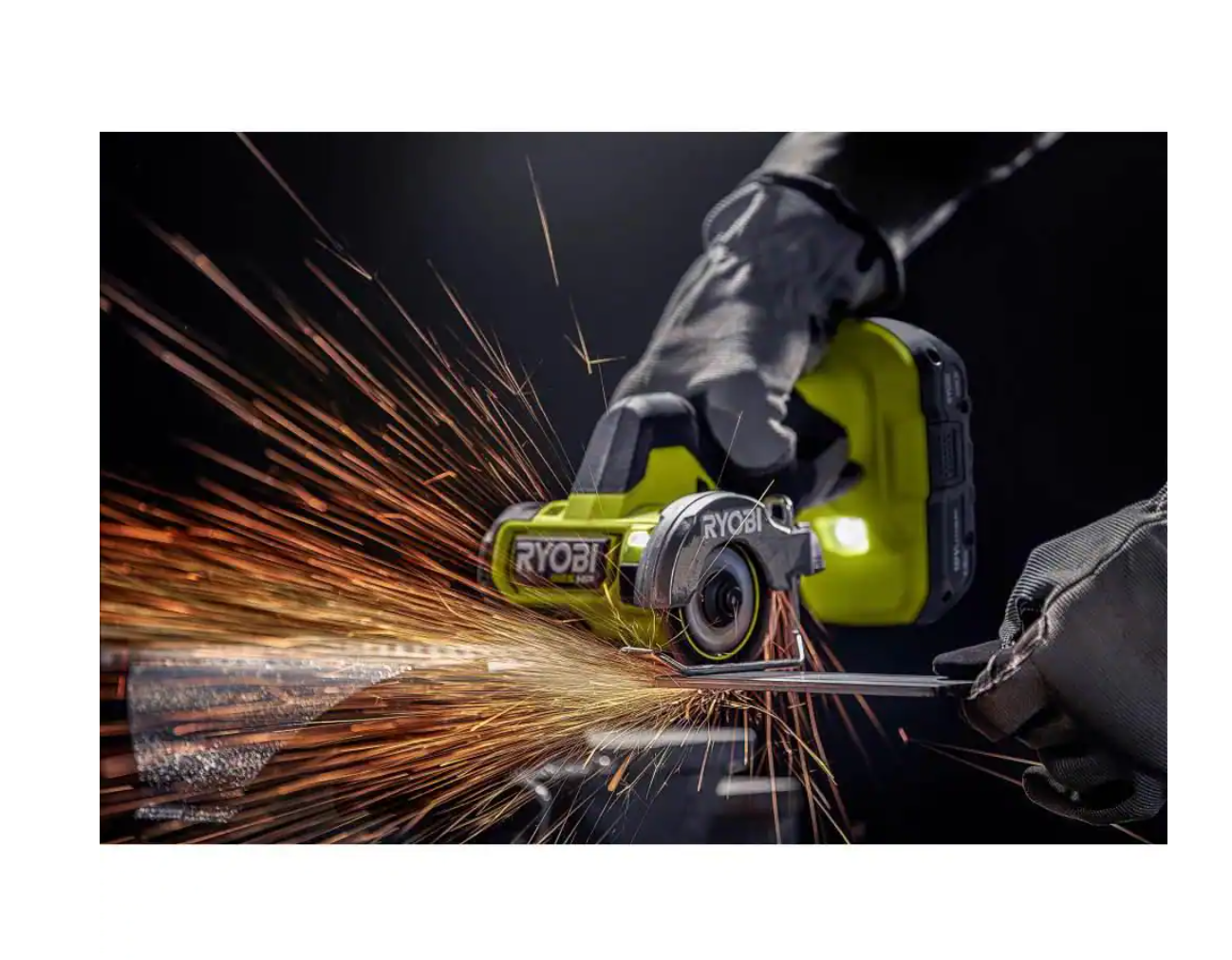 RYOBI PSBID01K-PSBCS02B ONE+ HP 18V Brushless Cordless Compact 1/4 in. Impact Driver and Cut-Off Tool， (2) 1.5 Ah Batteries， Charger， and Bag