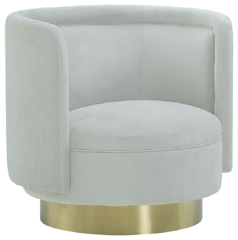 Gray Cocktail Chair with Swivel Base  Andrew Martin Marlow   Contemporary   Armchairs And Accent Chairs   by Oroa   Distinctive Furniture  Houzz