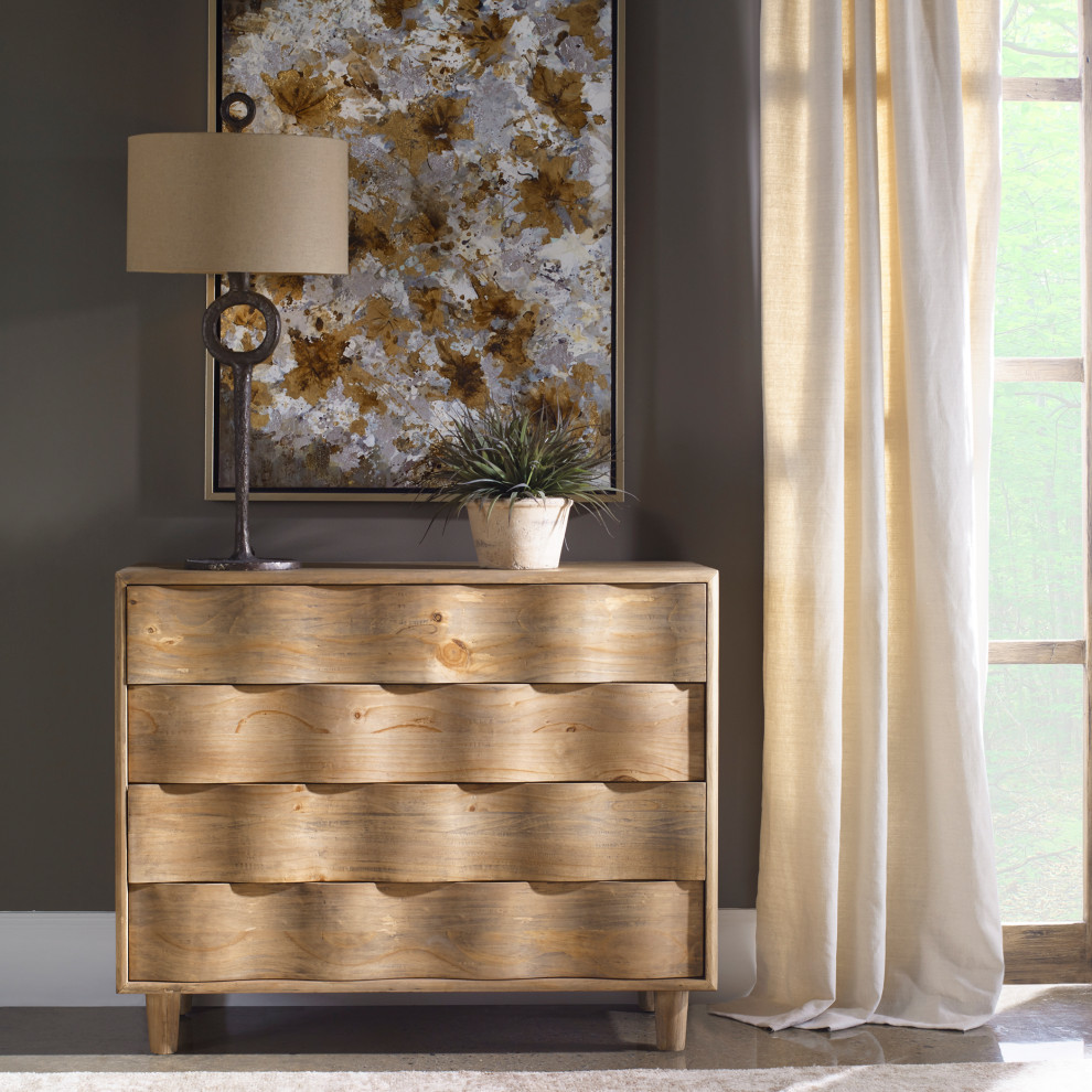 Uttermost Crawford Light Oak Accent Chest   Modern   Accent Chests And Cabinets   by Zin Home  Houzz